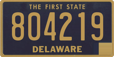 DE license plate 804219