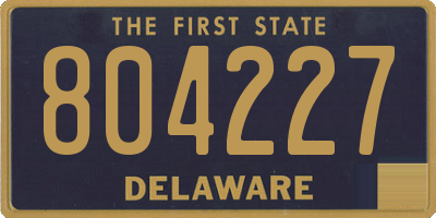 DE license plate 804227