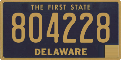 DE license plate 804228