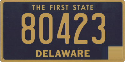 DE license plate 80423