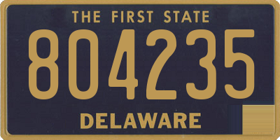 DE license plate 804235