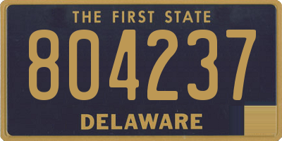 DE license plate 804237
