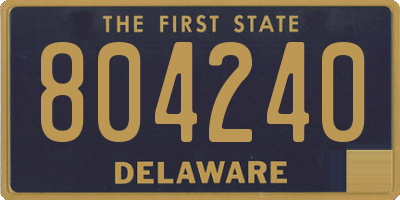 DE license plate 804240