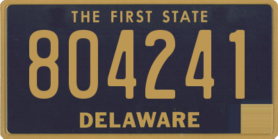 DE license plate 804241