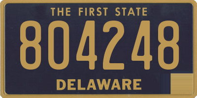 DE license plate 804248