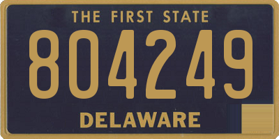 DE license plate 804249