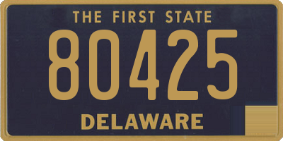 DE license plate 80425