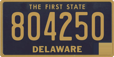 DE license plate 804250