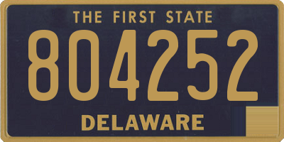 DE license plate 804252