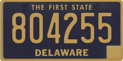 DE license plate 804255