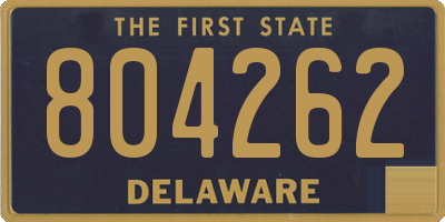 DE license plate 804262