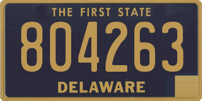 DE license plate 804263