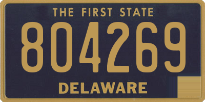 DE license plate 804269