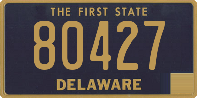 DE license plate 80427