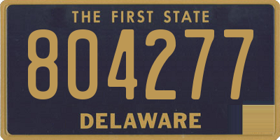 DE license plate 804277