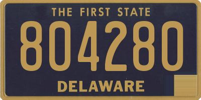 DE license plate 804280
