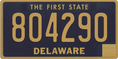 DE license plate 804290