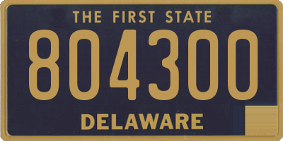 DE license plate 804300