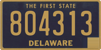 DE license plate 804313