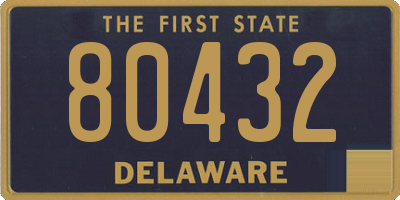 DE license plate 80432
