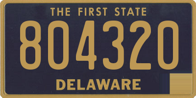 DE license plate 804320