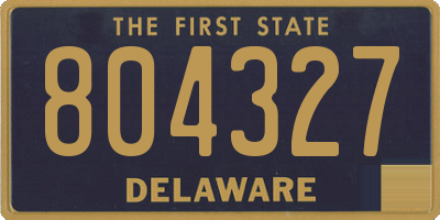 DE license plate 804327