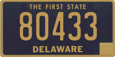 DE license plate 80433