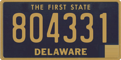 DE license plate 804331