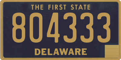 DE license plate 804333