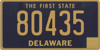 DE license plate 80435