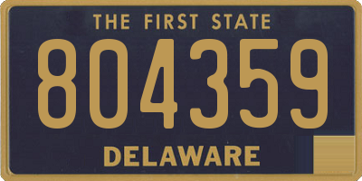 DE license plate 804359