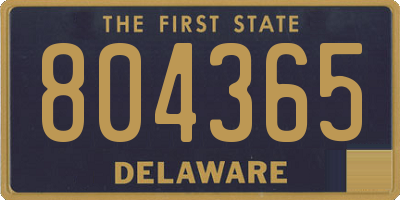 DE license plate 804365