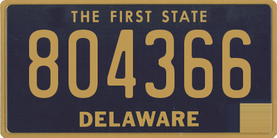 DE license plate 804366