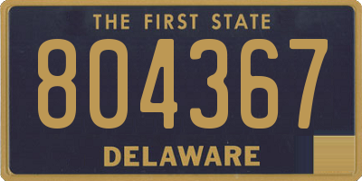DE license plate 804367