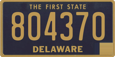 DE license plate 804370