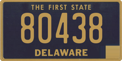 DE license plate 80438