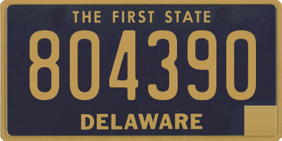 DE license plate 804390