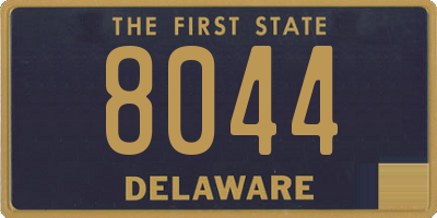 DE license plate 8044