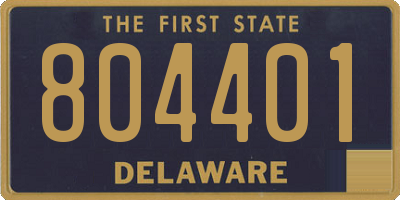 DE license plate 804401