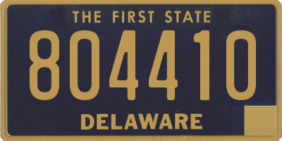 DE license plate 804410