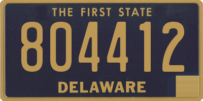 DE license plate 804412