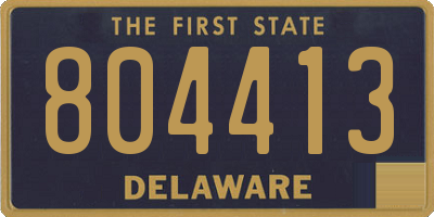 DE license plate 804413