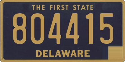 DE license plate 804415