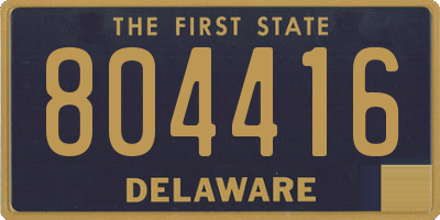 DE license plate 804416