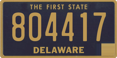 DE license plate 804417