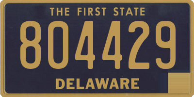 DE license plate 804429