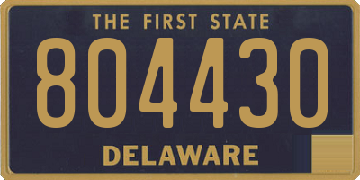 DE license plate 804430