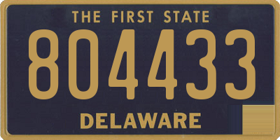 DE license plate 804433