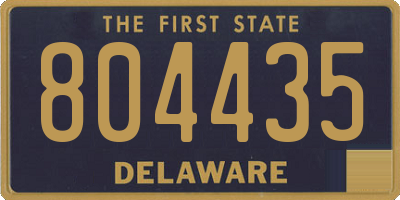DE license plate 804435