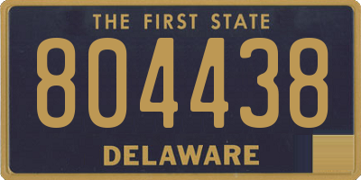 DE license plate 804438